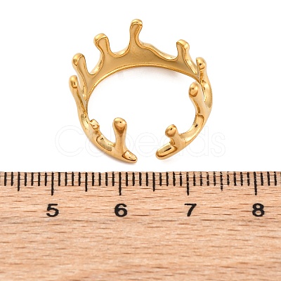 Marine Animal Theme 304 Stainless Stee Open Cuff Rings RJEW-Q005-01F-G-1