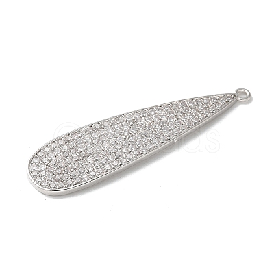 Brass Micro Pave Cubic Zirconia Pendants KK-P290-59P-1