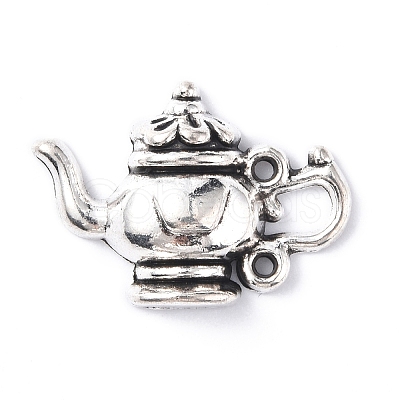 Tea Pot Series Tibetan Style Alloy Pendants TIBEP-E005-01AS-1