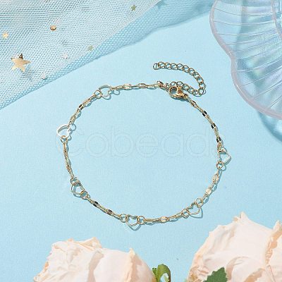 304 Stainless Steel Anklet AJEW-AN00608-1