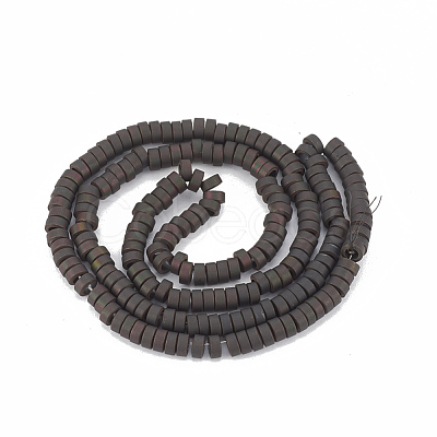 Electroplate Non-magnetic Synthetic Hematite Beads Strands G-T061-140B-1