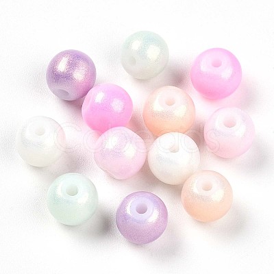 Baking Paint Glass Pearl Beads X1-DGLA-S115-6mm-MK-1