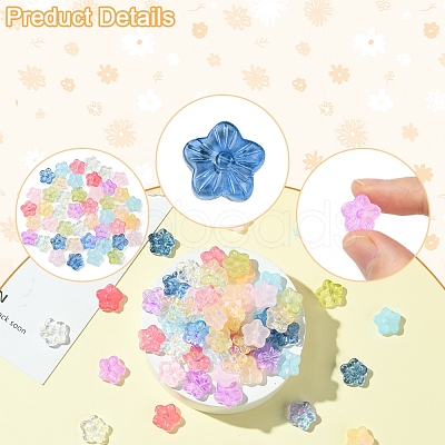 30Pcs Baking Paint Glass Beads GLAA-FS0001-97G-1