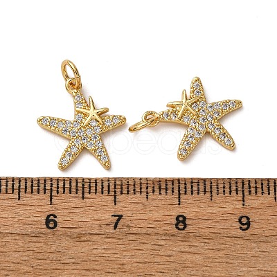 Brass Micro Pave Cubic Zirconia Pendants KK-A271-02D-G-1