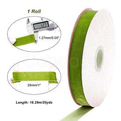 Velvet Ribbon SRIB-WH0006-18M-1