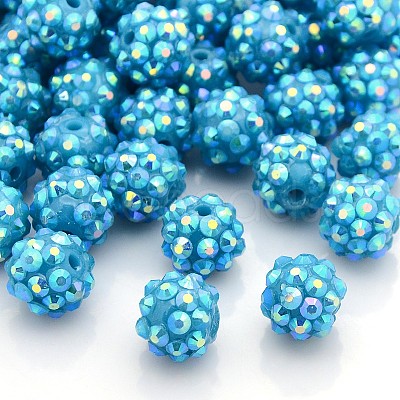 Resin Rhinestone Beads RESI-S256-12mm-SAB17-1