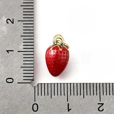 Brass with Enamel Charms KK-Q066-01E-G-1