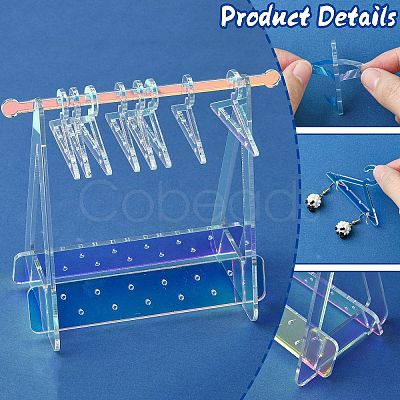 Laser Hanger Style Acrylic Earring Storage Display Rack ST-CJ0034-02-1