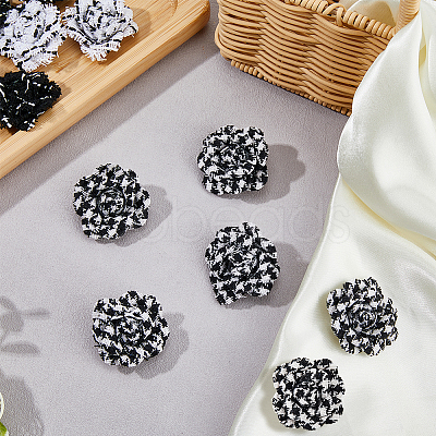 16Pcs Nylon Flower Ornament Accesories DIY-FH0007-91-1