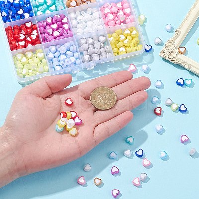 420Pcs 12 Colors Transparent Acrylic Beads TACR-CJ0001-64-1
