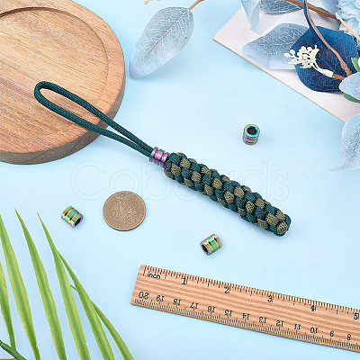 4Pcs Titanium Alloy Parachute Rope European Beads FIND-FG0005-43RC-1