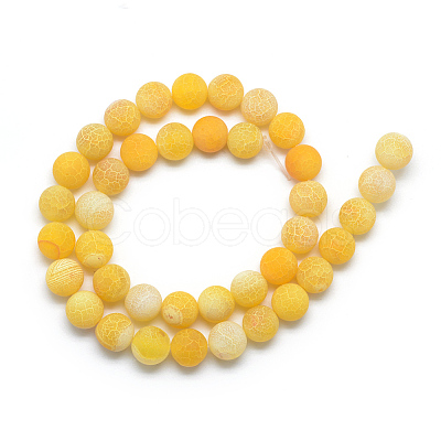 Natural Weathered Agate Bead Strands G-S237-10mm-02-1