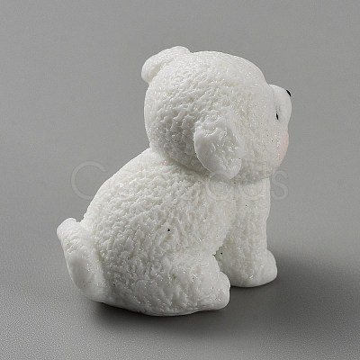 Resin Dog Figurines Ornament DJEW-TAC0007-01A-1