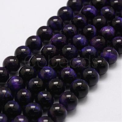 Natural Tiger Eye Bead Strands G-P230-08-D-10mm-1