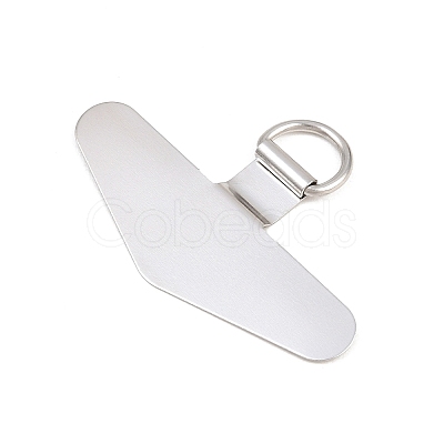201 Stainless Steel Mobile Phone Tether Tab AJEW-A075-01P-1