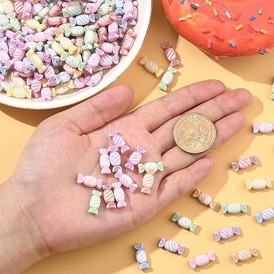 200Pcs Craft Style Acrylic Beads MACR-YW0003-56-1