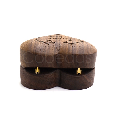 Heart Wooden Ring Storage Boxes PW-WG86876-01-1