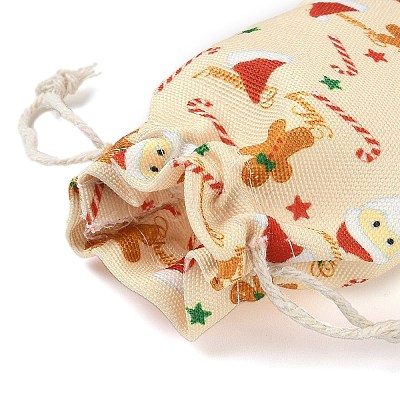 Christmas Theme Cloth Printed Storage Bags ABAG-F010-02A-04-1