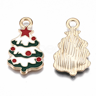 Alloy Enamel Pendants ENAM-S121-166-RS-1