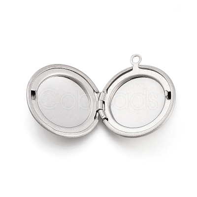 Non-Tarnish 316 Stainless Steel Blank Stamping Tag Locket Pendants STAS-K192-13P-1