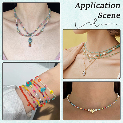 3 Strands Imitation Jade Glass Beads GLAA-PA0001-36A-01-1