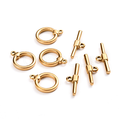 Ion Plating(IP) 304 Stainless Steel Toggle Clasps STAS-D142-04A-G-1