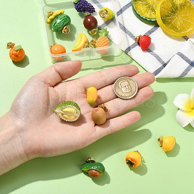 16Pcs 16 Styles Resin Alloy Lapel Pin Backs for Backpack Clothes JEWB-CJ0001-59-1