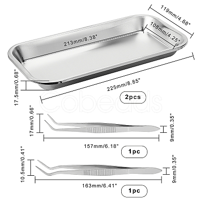 Stainless Steel Tweezers TOOL-OC0001-19P-1