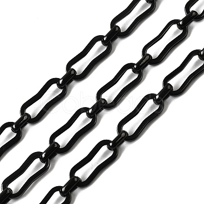 304 Stainless Steel Rectangle Link Chains CHS-Z007-15B-1