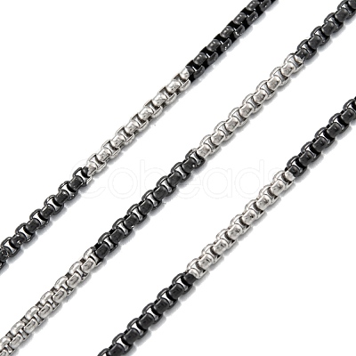 Ion Plating(IP) 304 Stainless Steel Box Chains STAS-B001-27C-B-1