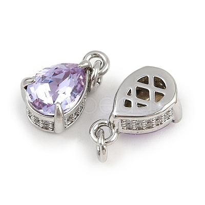 Brass Pave Cubic Zirconia Pendants KK-L240-05P-03-1
