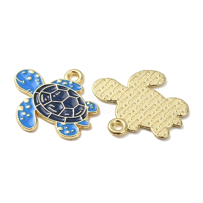 Ocean Alloy Enamel Pendants ENAM-B041-01B-1