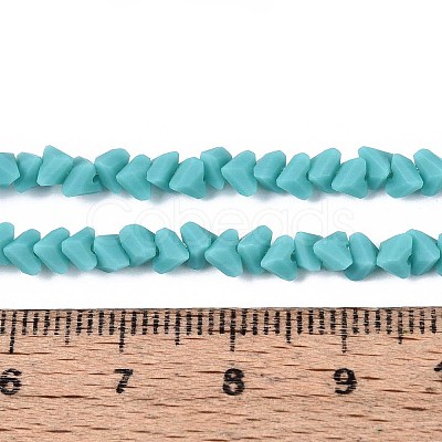 Frosted Opaque Glass Beads Strands GLAA-N017-4mm-19-1