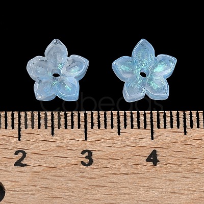 Dyed & Heated Glass Bead Caps X-GLAA-Z019-02L-1