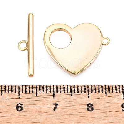 Brass Toggle Clasps KK-N254-138G-1