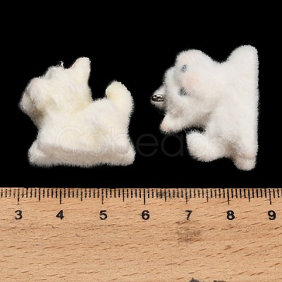Floking Opaque Resin Pendants RE-CBA0E35-01P-1