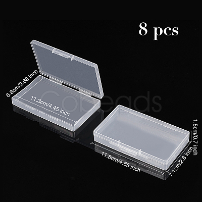 Polypropylene(PP) Storage Containers Box Case CON-WH0073-67-1