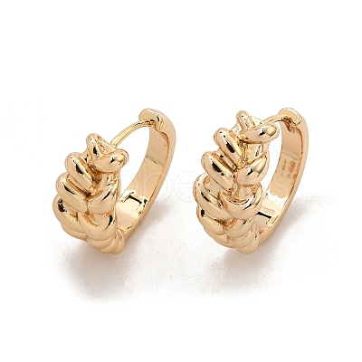 Brass Hoop Earrings for Women KK-CBACA55-14G-1