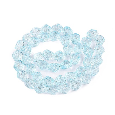 Electroplate Glass Beads Strands EGLA-N012-08H-1