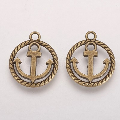 Tibetan Style Alloy Pendants X-TIBEP-3768-AB-FF-1