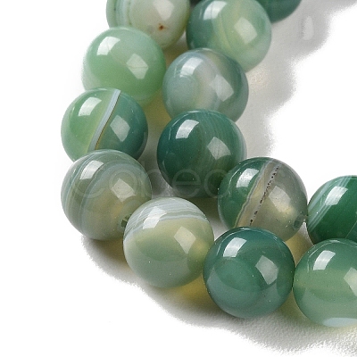 Natural Striped Agate/Banded Agate Beads Strands X-G-Z060-A01-B01-1