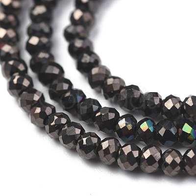 Electroplate Glass Beads Strands X-GLAA-F079-A-FP10-1
