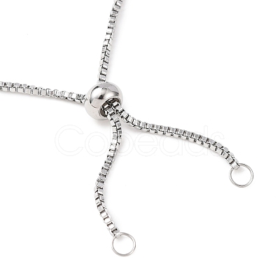 Tarnish Resistant Stainless Steel Slider Necklace Making X-AJEW-JB00476-1