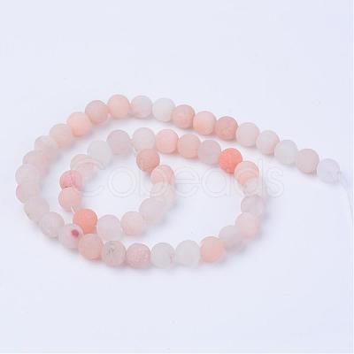 Natural Pink Aventurine Beads Strands G-Q462-10mm-13-1