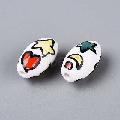 Handmade Porcelain Beads PORC-N012-04A-1