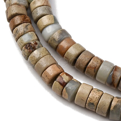 Natural Shoushan Stone Beads Strands G-L624-I10-2x4mm-1