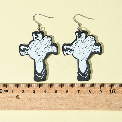 304 Stainless Steel Dangle Earrings EJEW-FS00005-1