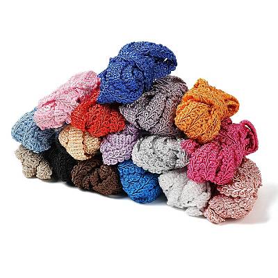 32M 16 Colors Polyester Centipede Braid Lace Trim OCOR-PH0002-23-1