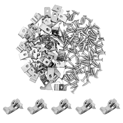 DICOSMETIC 100Pcs 304 Stainless Steel Screws AJEW-DC0001-03-1