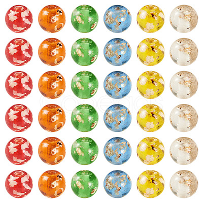 Picasso Baking Paint Glass Seed Beads SEED-TA0001-61C-1